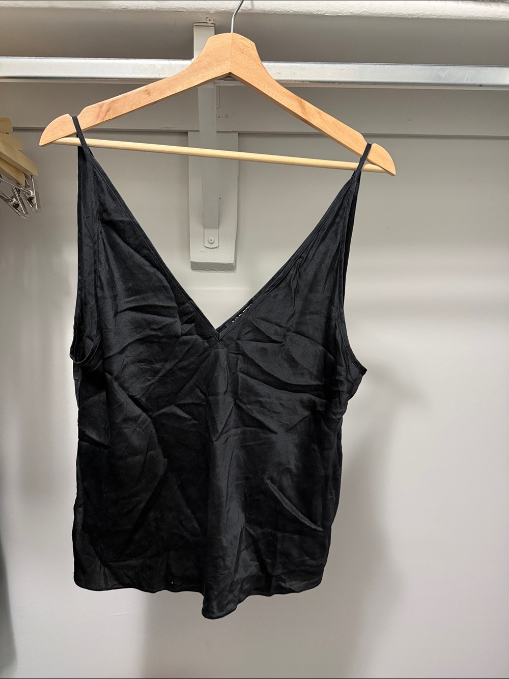 J. Crew Black Silk V-Neck Camisole